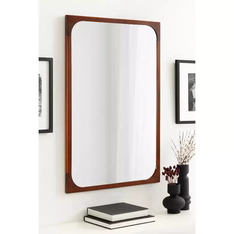 Miroir mural encadré Kenai de 24 x 36 po par Kate & Laurel All Things Decor
