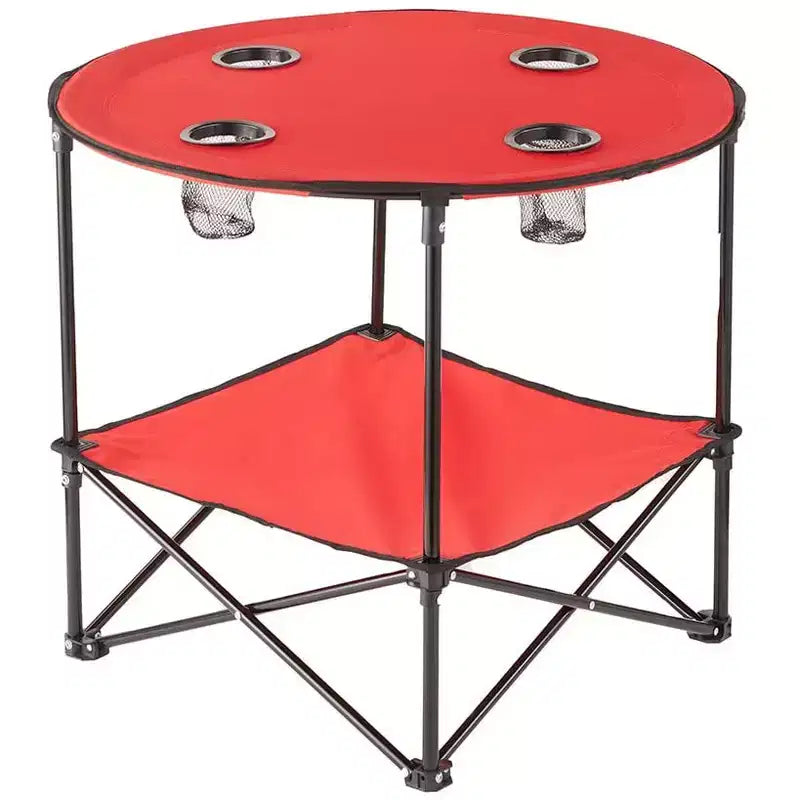 Table de pique-nique pliante portable Lakeside Collection avec banc de rangement pour le hayon, les fêtes en plein air