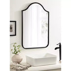 Miroir mural arqué encadré Fellows de 24 x 36 po par Kate & Laurel All Things Decor