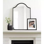 Miroir mural arqué encadré Fellows de 24 x 36 po par Kate & Laurel All Things Decor