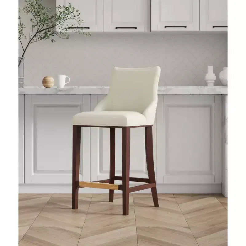 Tabouret de bar moderne Shubert en similicuir par Manhattan Comfort
