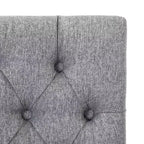 Tabouret de comptoir tufté en tissu de lin 24 po WestinTrends, gris