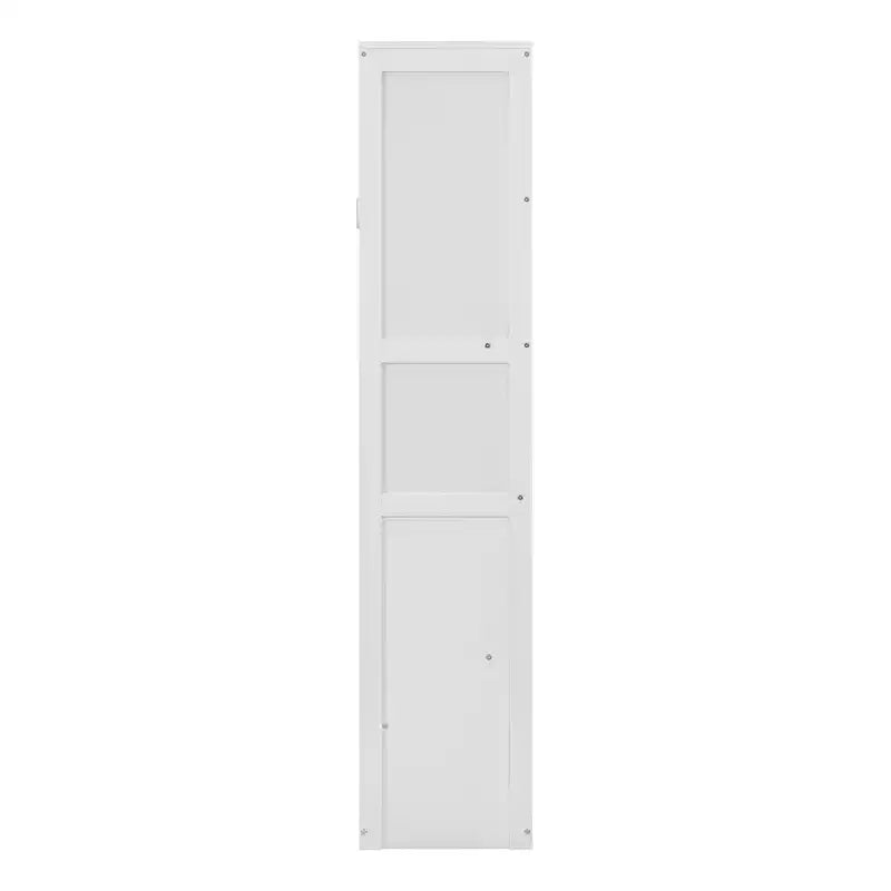 Lit escamotable grand lit/deux places avec étagères, blanc/gris, 4A - ModernLuxe