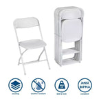 ZOWN Chaises en plastique empilables de qualité professionnelle