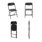 ZOWN Chaises en plastique empilables de qualité professionnelle