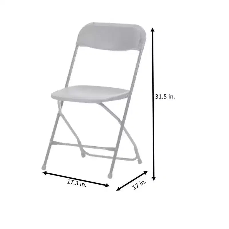 ZOWN Chaises en plastique empilables de qualité professionnelle