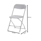 ZOWN Chaises en plastique empilables de qualité professionnelle