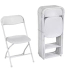 ZOWN Chaises en plastique empilables de qualité professionnelle