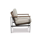 Fauteuil d'appoint Tilden de style décontracté de Signature Design by Ashley, ivoire/marron