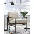Fauteuil d'appoint Tilden de style décontracté de Signature Design by Ashley, ivoire/marron