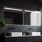 Miroir de Vanité de Salle de Bain LED Rectangulaire Anti-buée Dovelina