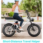 Vélo électrique Promounts Goldoro Tank600 500W 20 pouces, blanc