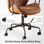 OVIOS Suede Fabric Ergonomic Office Chair Desk Chair Lumbar Support