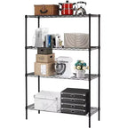 Wire Shelving Unit 4-Shelf Steel Storage Rack 36x14x54 Inch 1000 lbs Capacity Chrome Finish