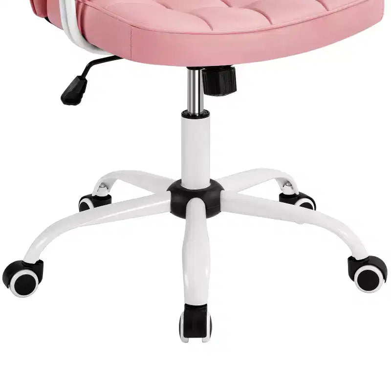Chaise de Bureau Ergonomique Yaheetech en Similicuir avec Accoudoirs