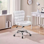 Chaise de Bureau Ergonomique Yaheetech en Similicuir avec Accoudoirs