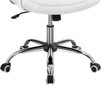 Chaise de Bureau Ergonomique Yaheetech en Similicuir avec Accoudoirs