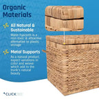 Malle en osier de style campagnard ClickDecor