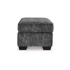 Pouf rectangulaire fermement rembourré Lonoke Contemporary Signature Design by Ashley, gris foncé
