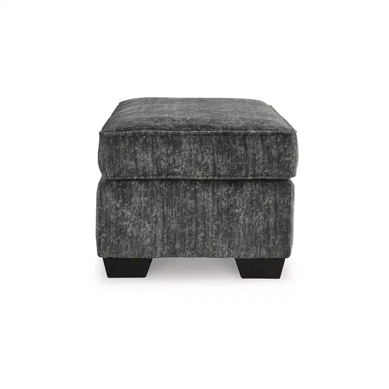 Pouf rectangulaire fermement rembourré Lonoke Contemporary Signature Design by Ashley, gris foncé