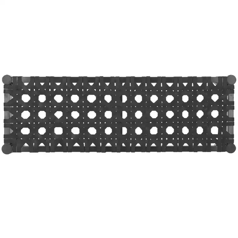 Banc tressé en cuir Walda - BCH4000 - Noir - Safavieh