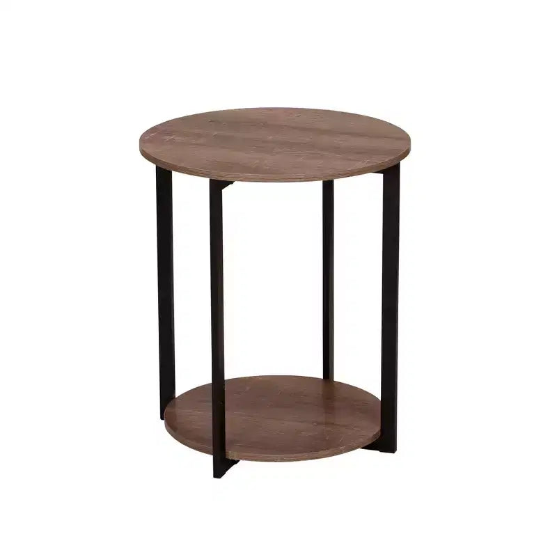 Household Essentials Jamestown Round End Table