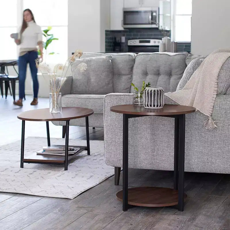 Table d'appoint ronde Jamestown Household Essentials