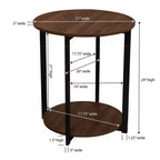 Table d'appoint ronde Jamestown Household Essentials
