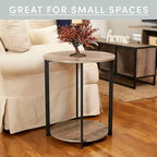 Table d'appoint ronde Jamestown Household Essentials