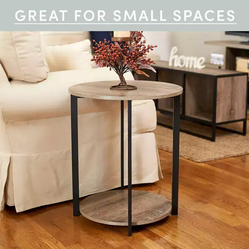 Table d'appoint ronde Jamestown Household Essentials