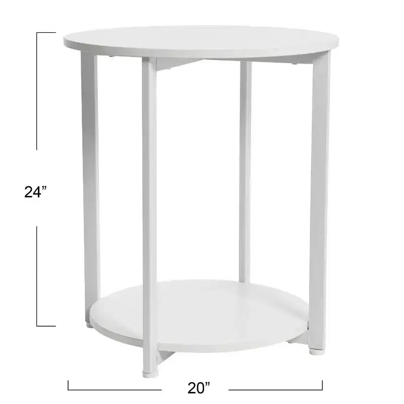 Table d'appoint ronde Jamestown Household Essentials