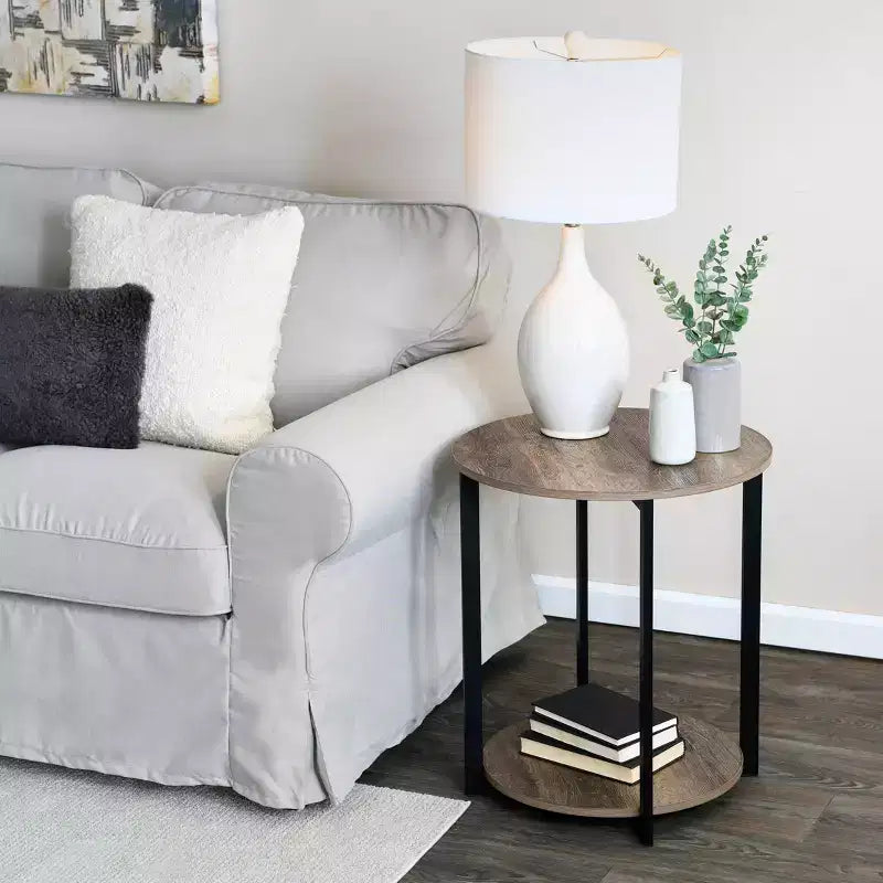 Table d'appoint ronde Jamestown Household Essentials