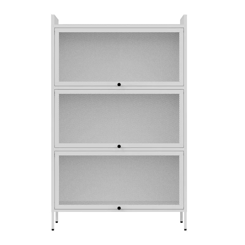 Armoire de rangement de garde-manger avec portes et portes escamotables