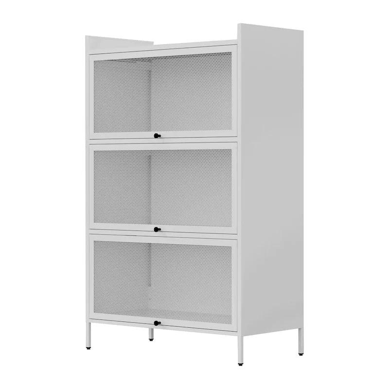 Armoire de rangement de garde-manger avec portes et portes escamotables