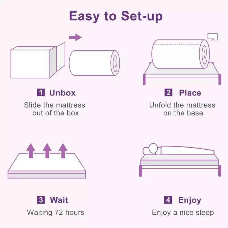 Matelas en mousse à mémoire de forme Wuleitex de 10 pouces
