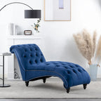 Chaise longue capitonnée - 62.80 x 27.17 x 32.87