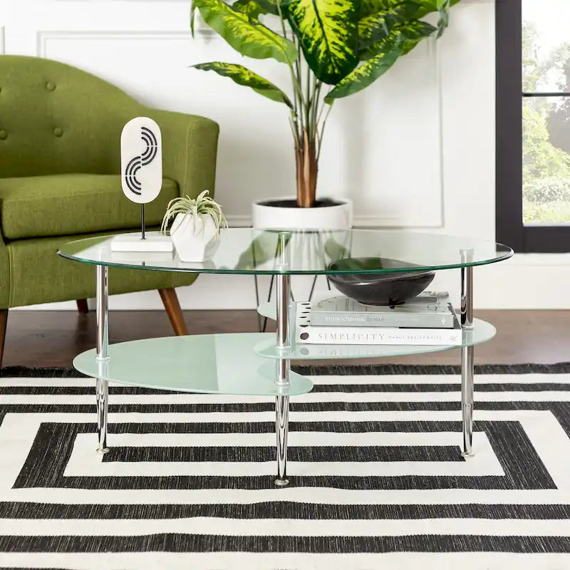 Table Basse Moderne en Verre Dépoli 38 Middlebrook Toston