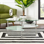 Middlebrook Toston Modern Frosted Glass 38 Coffee Table