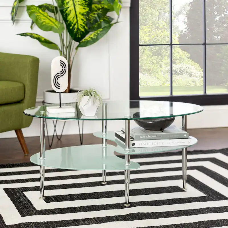 Table Basse Moderne en Verre Dépoli 38 Middlebrook Toston