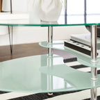 Middlebrook Toston Modern Frosted Glass 38 Coffee Table