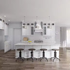 HOMLUX Meuble haut de cuisine Shaker blanc, facile à monter, prêt à assembler. Verre NON inclus.