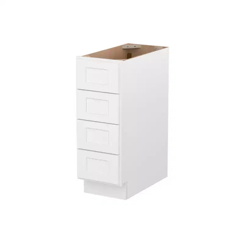 Meuble bas de cuisine Homlux Easy-DIY à assembler, blanc, avec 4 tiroirs