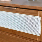 Table de chevet Storied Home Crawford en bois massif avec 2 tiroirs de rangement