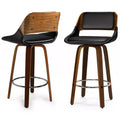 WyndenHall Set of 2 Mara Swivel Barstools