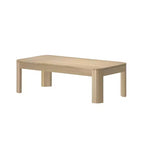 Table basse rectangulaire moderne 48 po en bois massif Plank+Beam, table basse pour salon