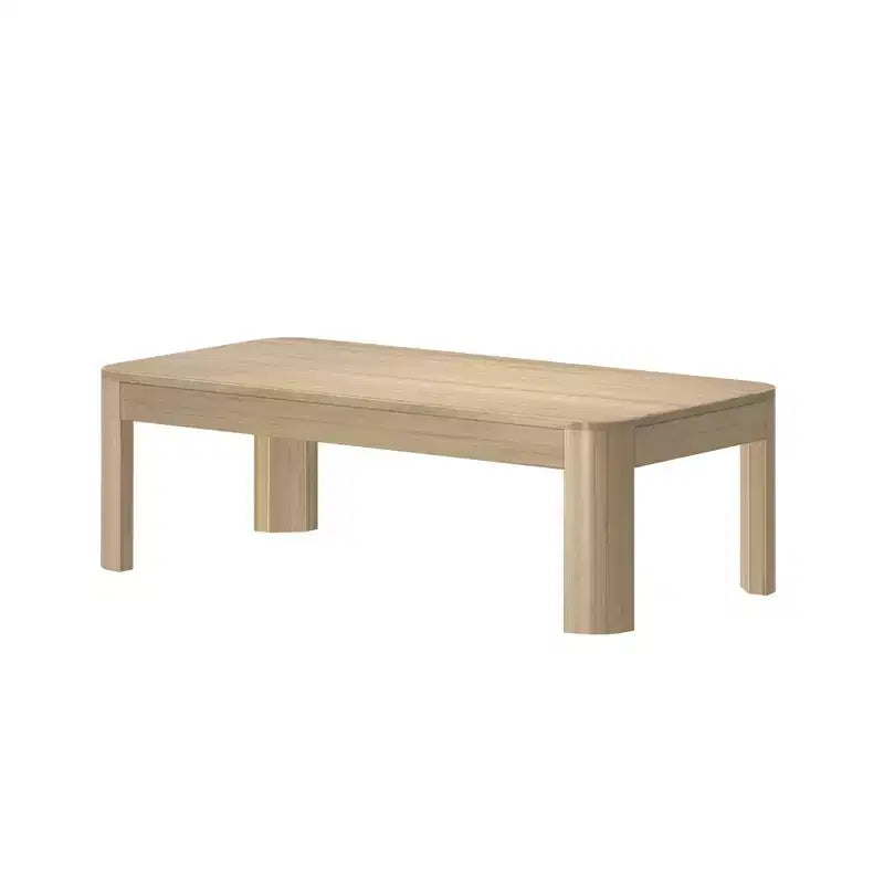 Table basse rectangulaire moderne 48 po en bois massif Plank+Beam, table basse pour salon