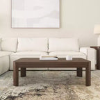Table basse rectangulaire moderne 48 po en bois massif Plank+Beam, table basse pour salon