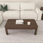 Table basse rectangulaire moderne 48 po en bois massif Plank+Beam, table basse pour salon