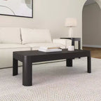Table basse rectangulaire moderne 48 po en bois massif Plank+Beam, table basse pour salon
