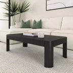 Table basse rectangulaire moderne 48 po en bois massif Plank+Beam, table basse pour salon